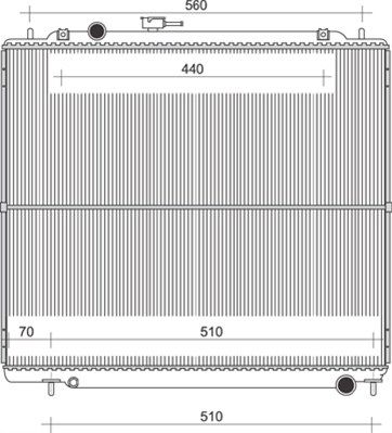 MAGNETI MARELLI Radiators, Motora dzesēšanas sistēma 350213111400